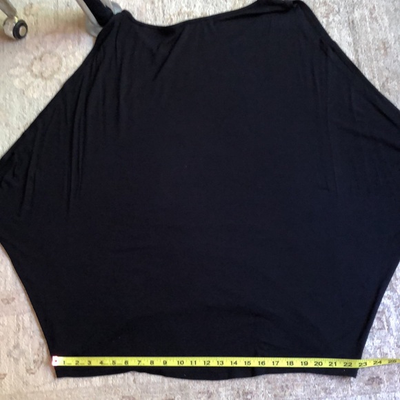 Eileen Fisher Black High front Low Back Sleeveless Butterfly Blouse Size L - Picture 13 of 16